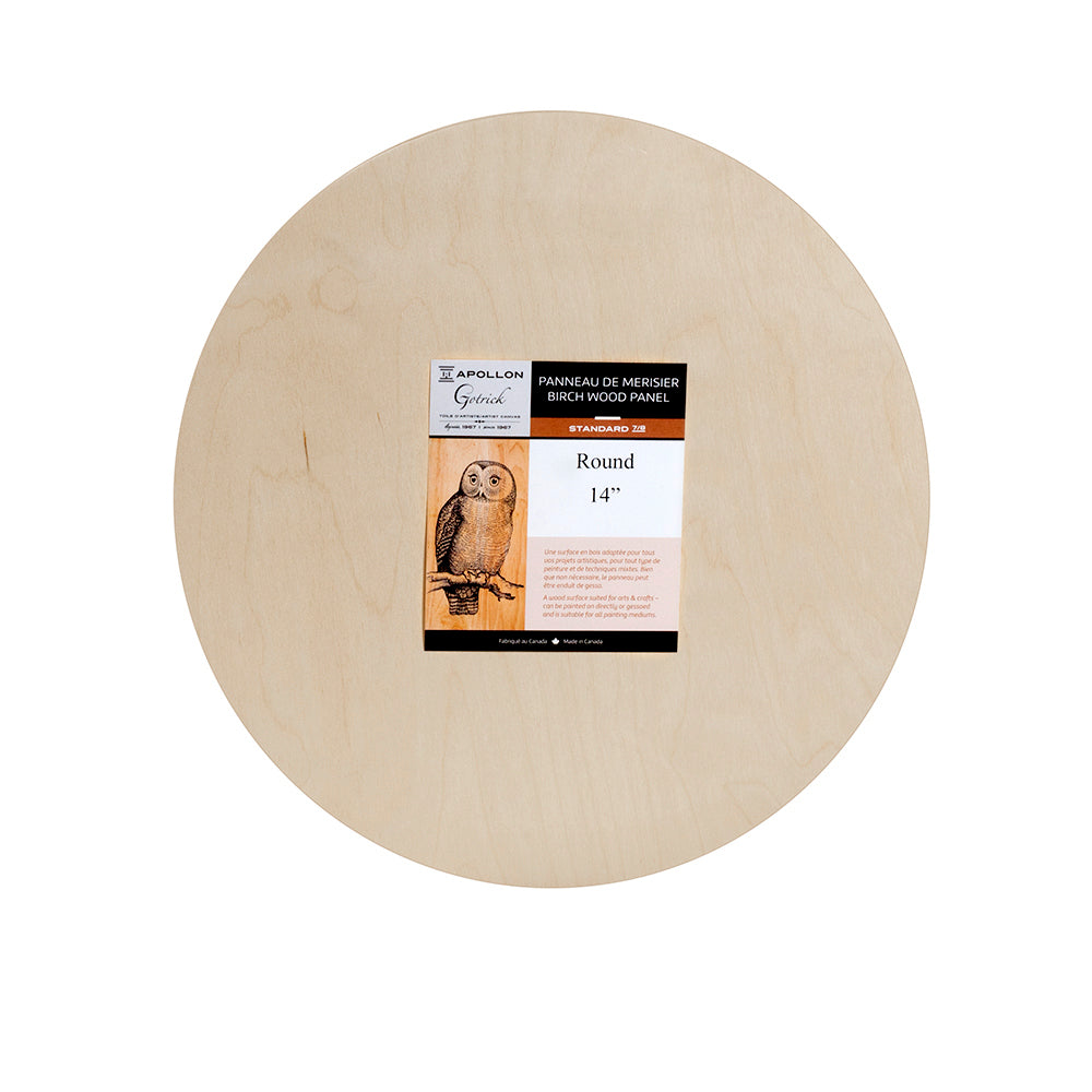 30" Round Wood Panel - 3/4 inch deep